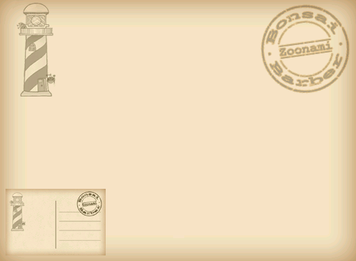 Bonsai Barber - Postcard - 2
